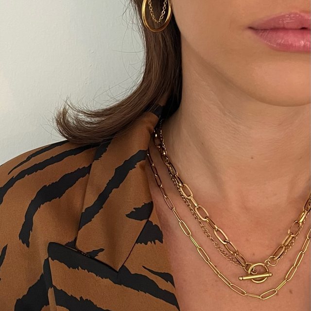 Jayden Paper Clip Necklace