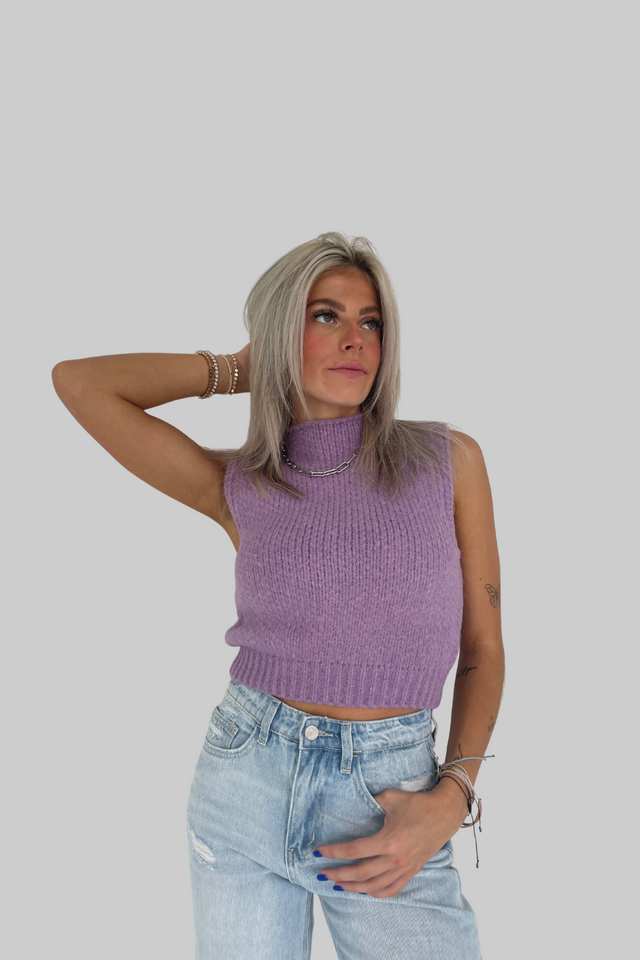 Purple Sweater Top