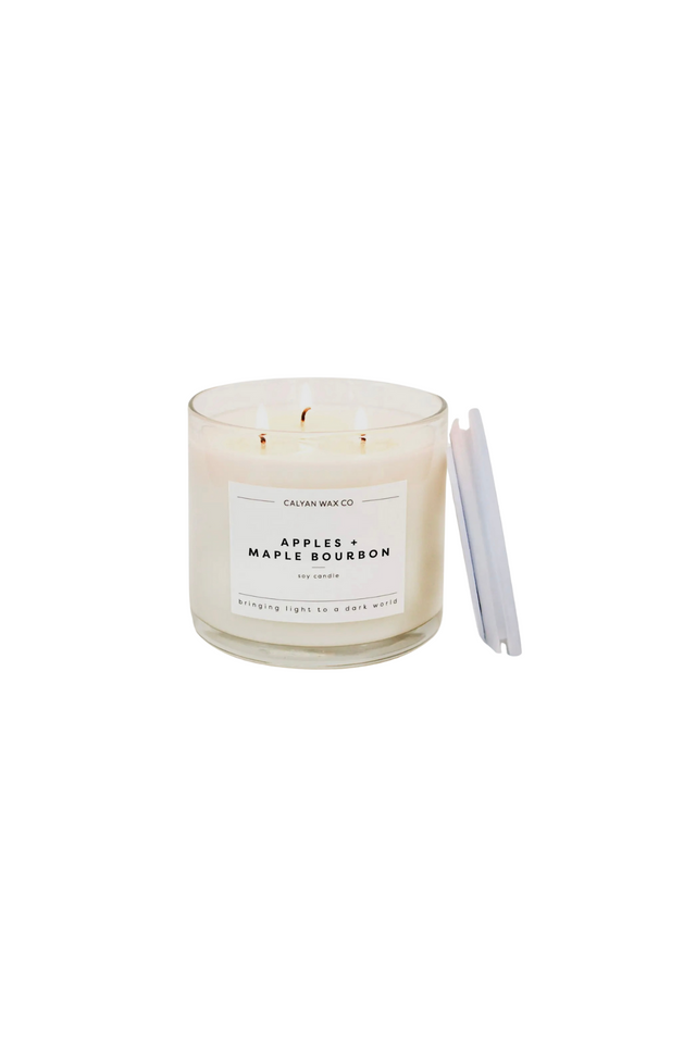 Apples & Bourbon 3 Wick Candle