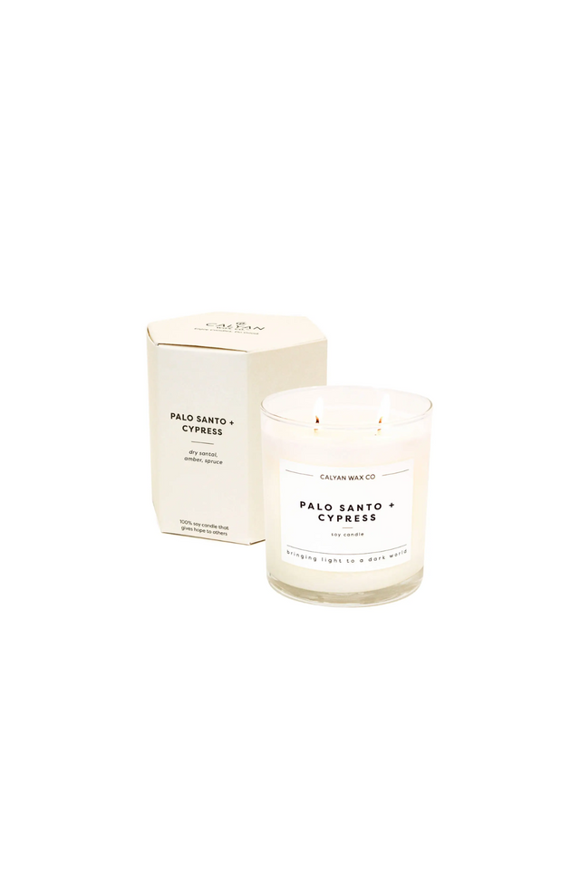 Palo Santo, Cypress Candle