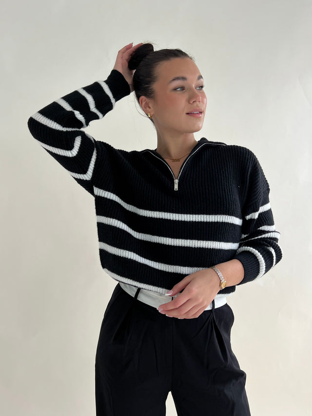 Striped Knit Sweater