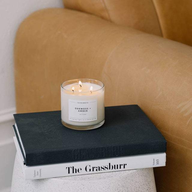 Oakmoss & Amber - 3 Wick Candle