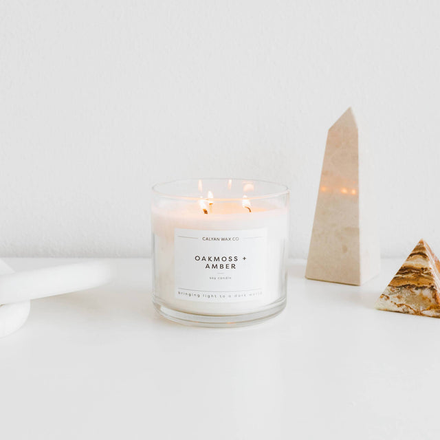 Oakmoss & Amber - 3 Wick Candle