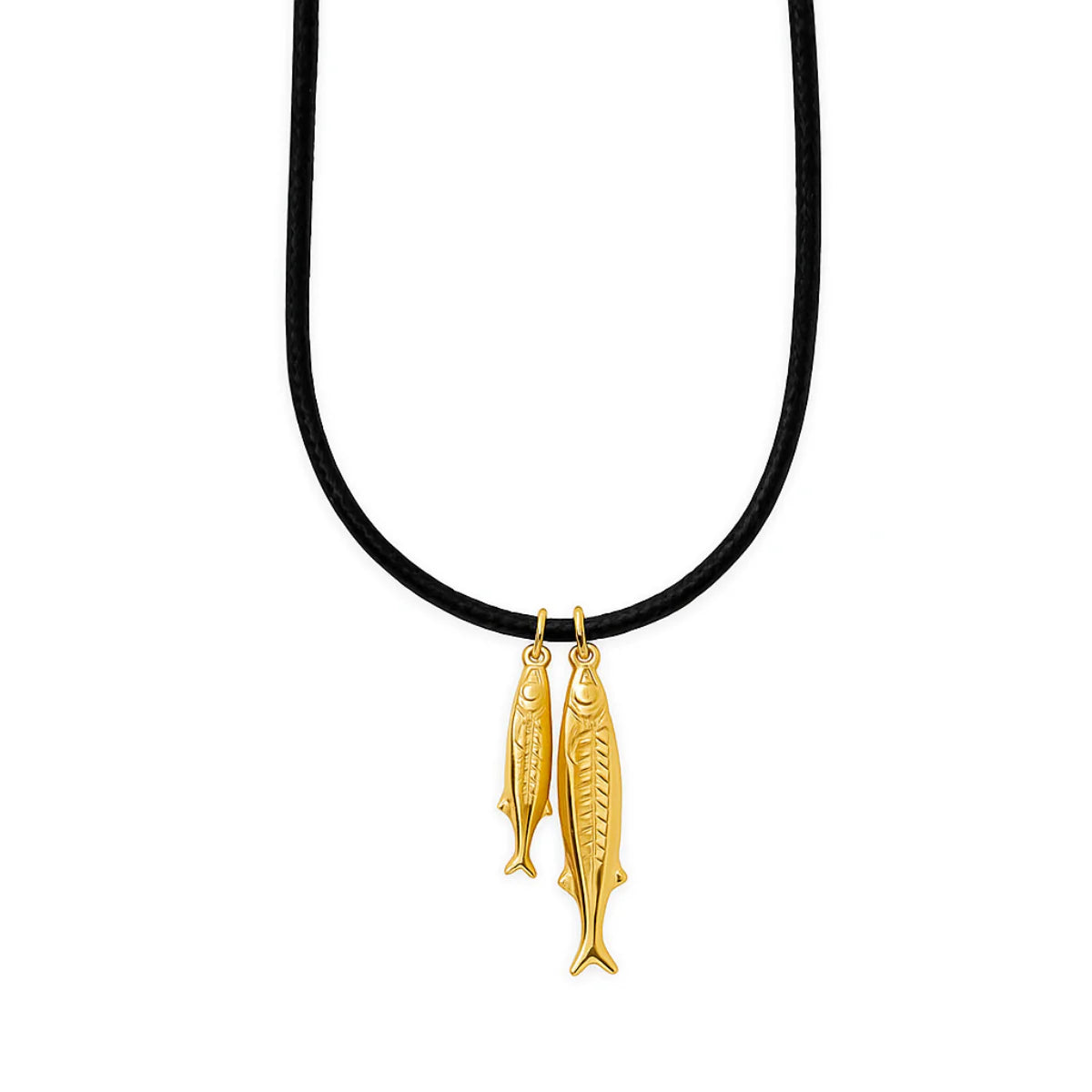 Clive Double Fish Cord Necklace