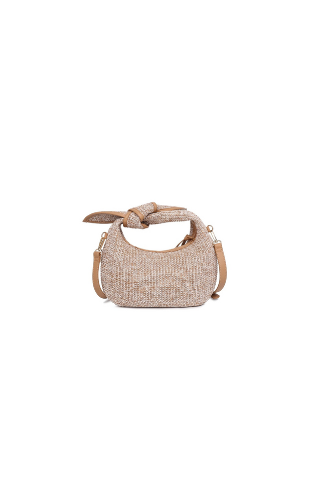 Paloma Knot Straw Crossbody