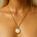 Alba Mother Of Pearl Pendant Necklace
