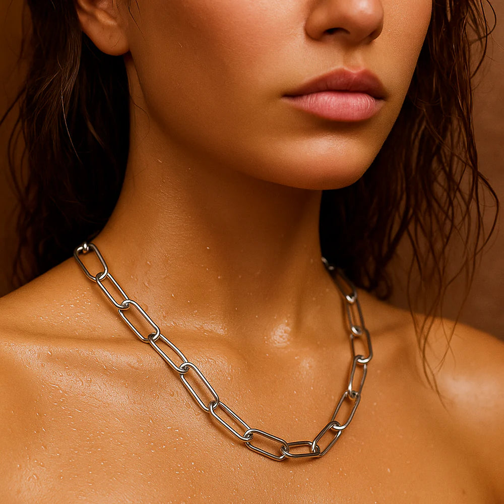 Carla Paper Clip Necklace