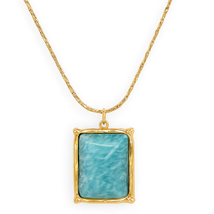 Winnie Amazonite Pendant Necklace