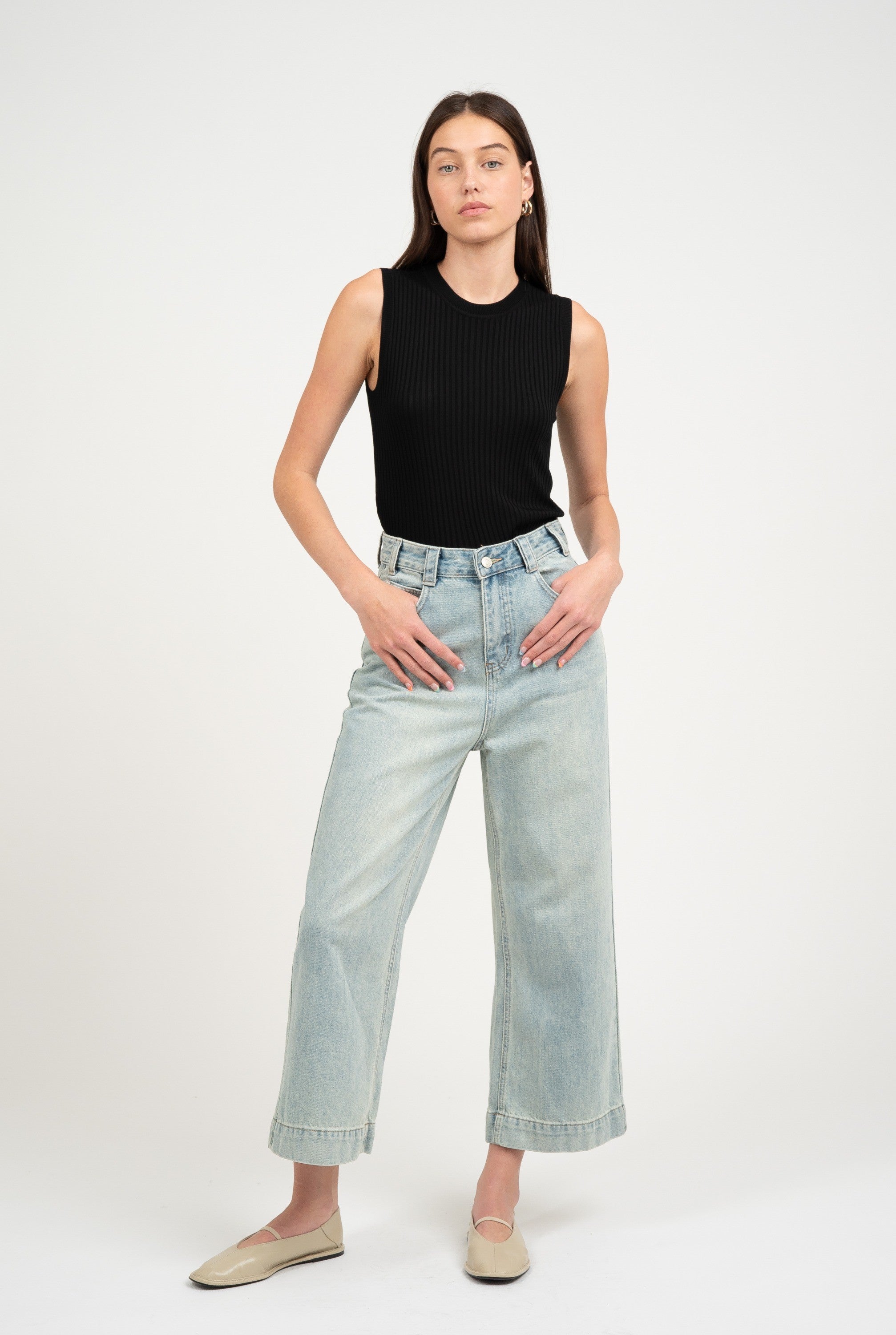 The Lila Ribbed Tank