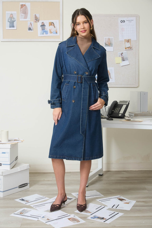 The Margot Denim Trench