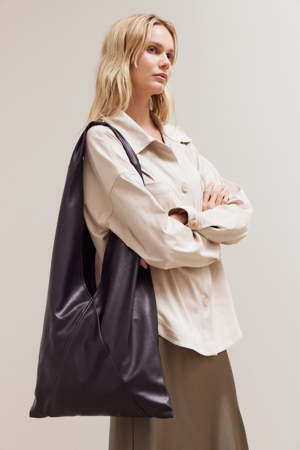 Vegan Leather Tote Bag