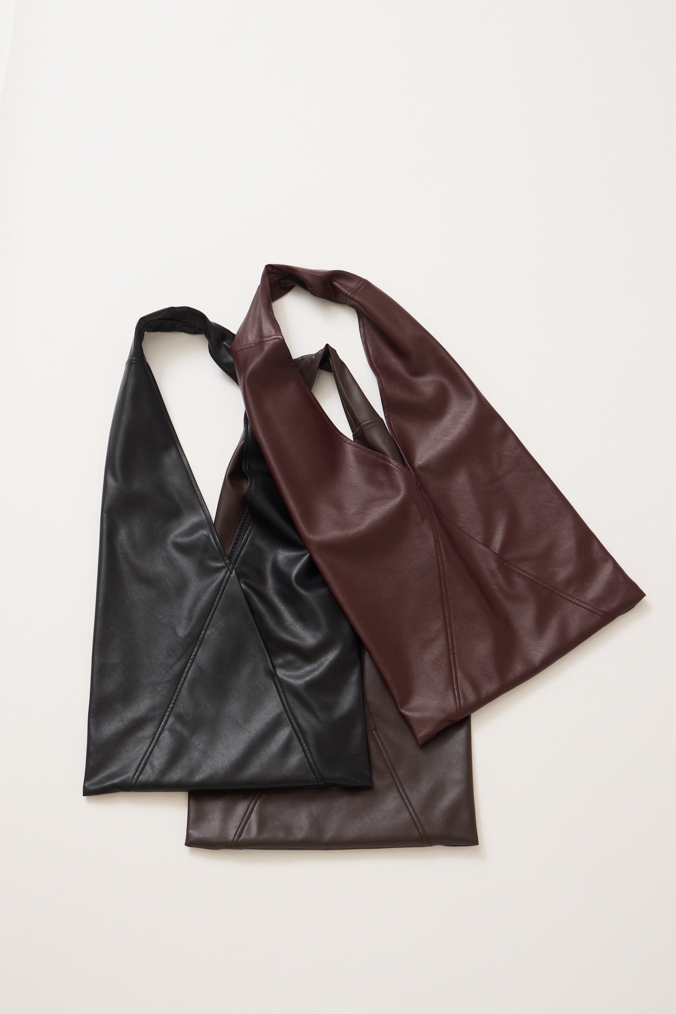 Vegan Leather Tote Bag Brown
