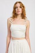 Ring Strap Cropped Top