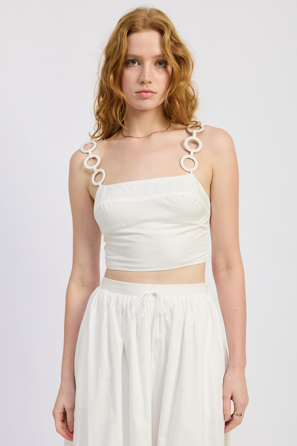 Ring Strap Cropped Top