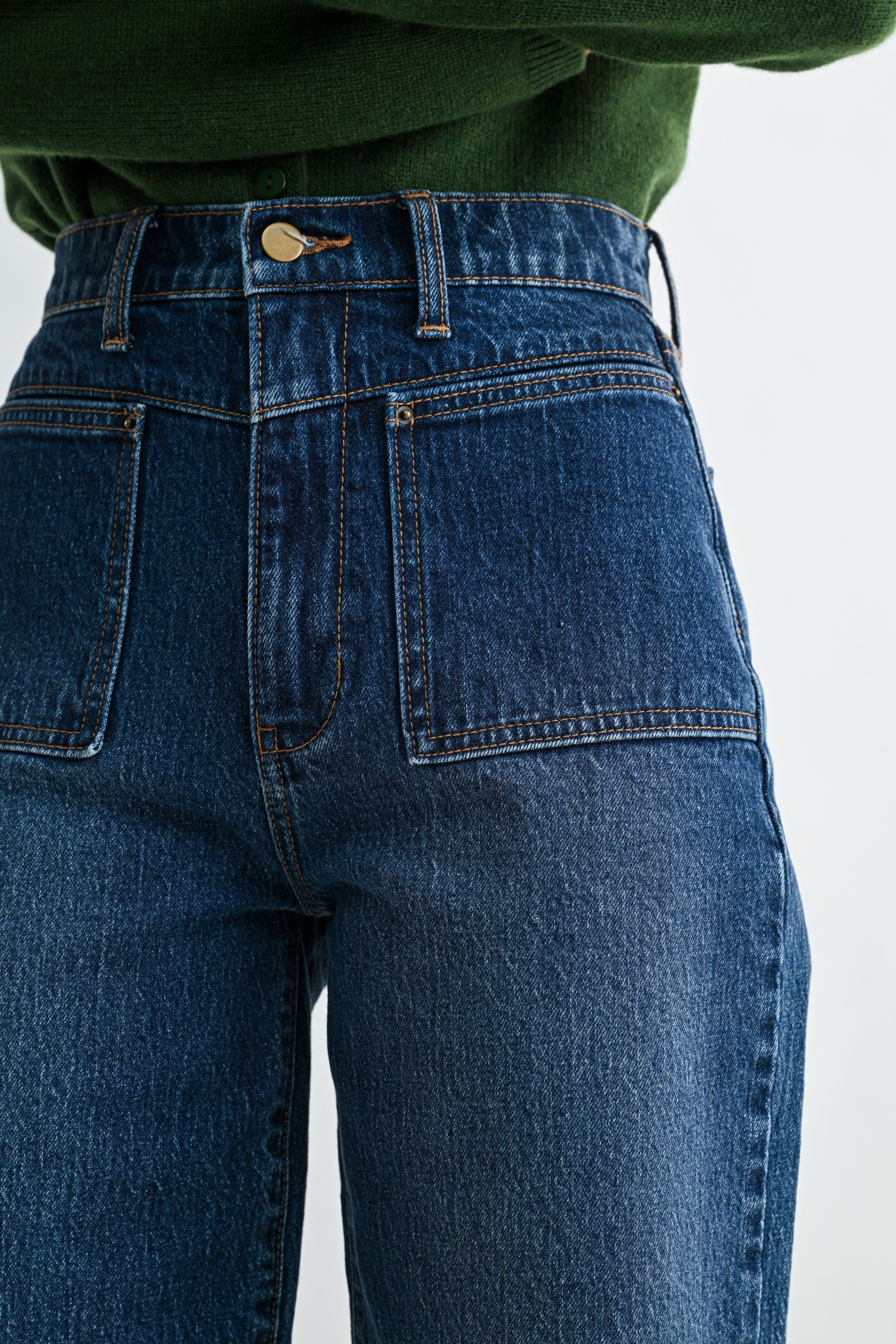 Square Patch Denim