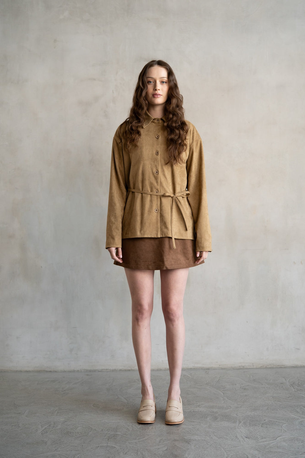The Maren Suede Shirt Jacket