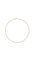 Evie Green Dainty Enamel Beaded Necklace