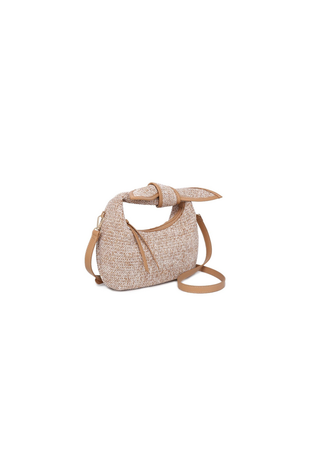 Paloma Knot Straw Crossbody