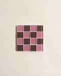 GLASS TILE COASTER - Strawberry Dark Chocolate