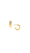 Yael Solitaire Huggie Hoop Earring