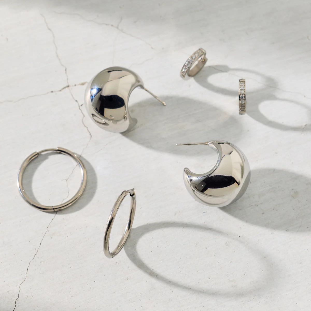 Kane Dome Drop Earrings