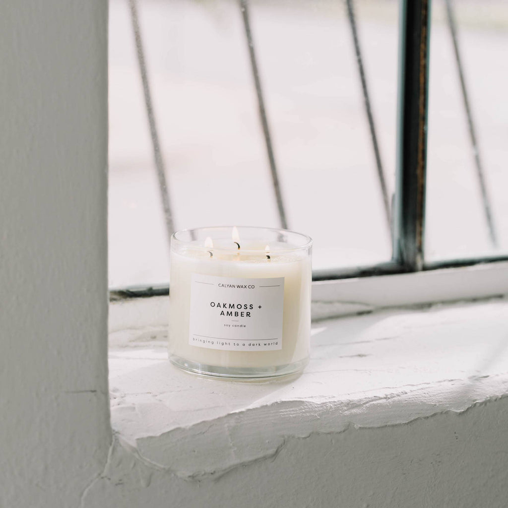 Oakmoss & Amber - 3 Wick Candle