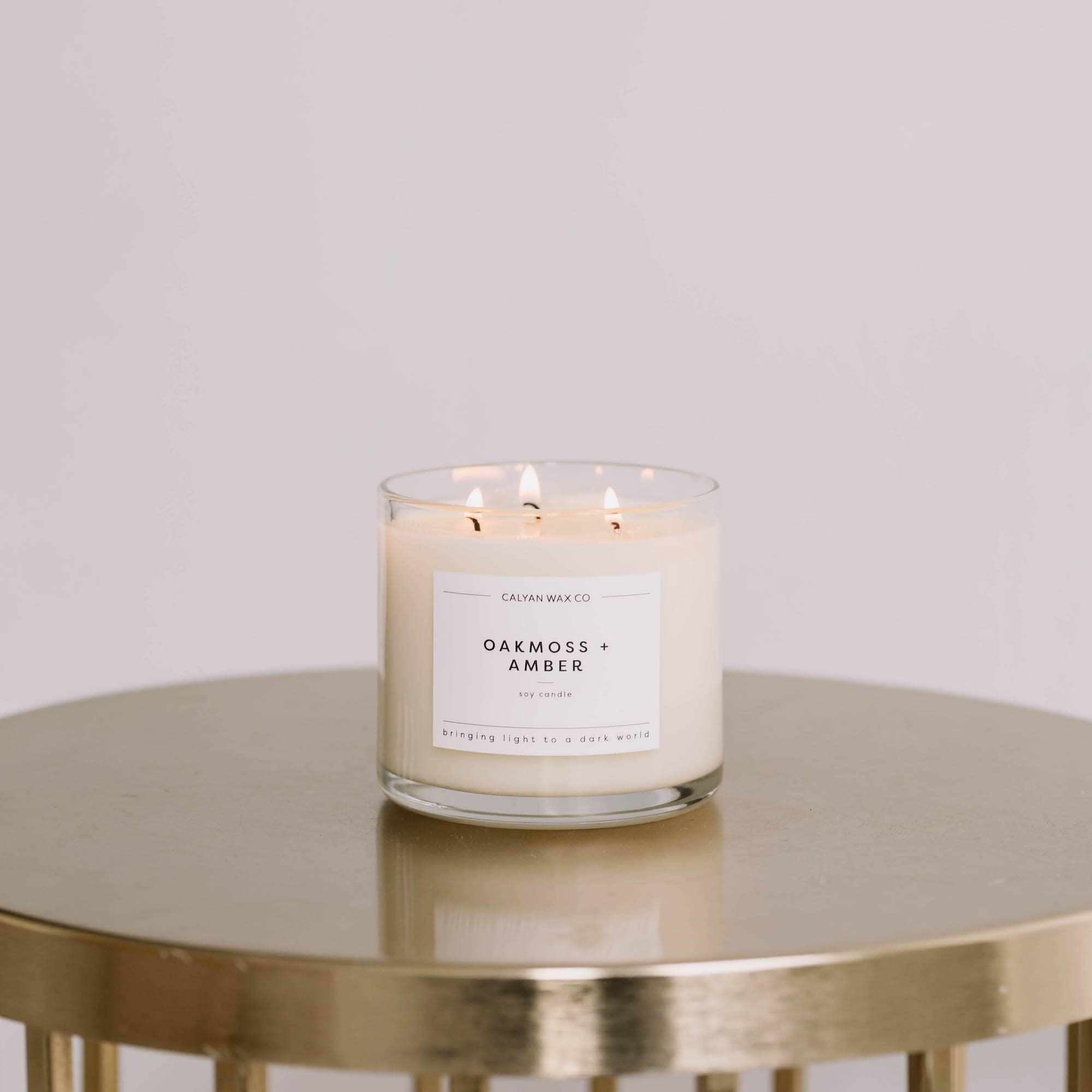 Oakmoss & Amber - 3 Wick Candle
