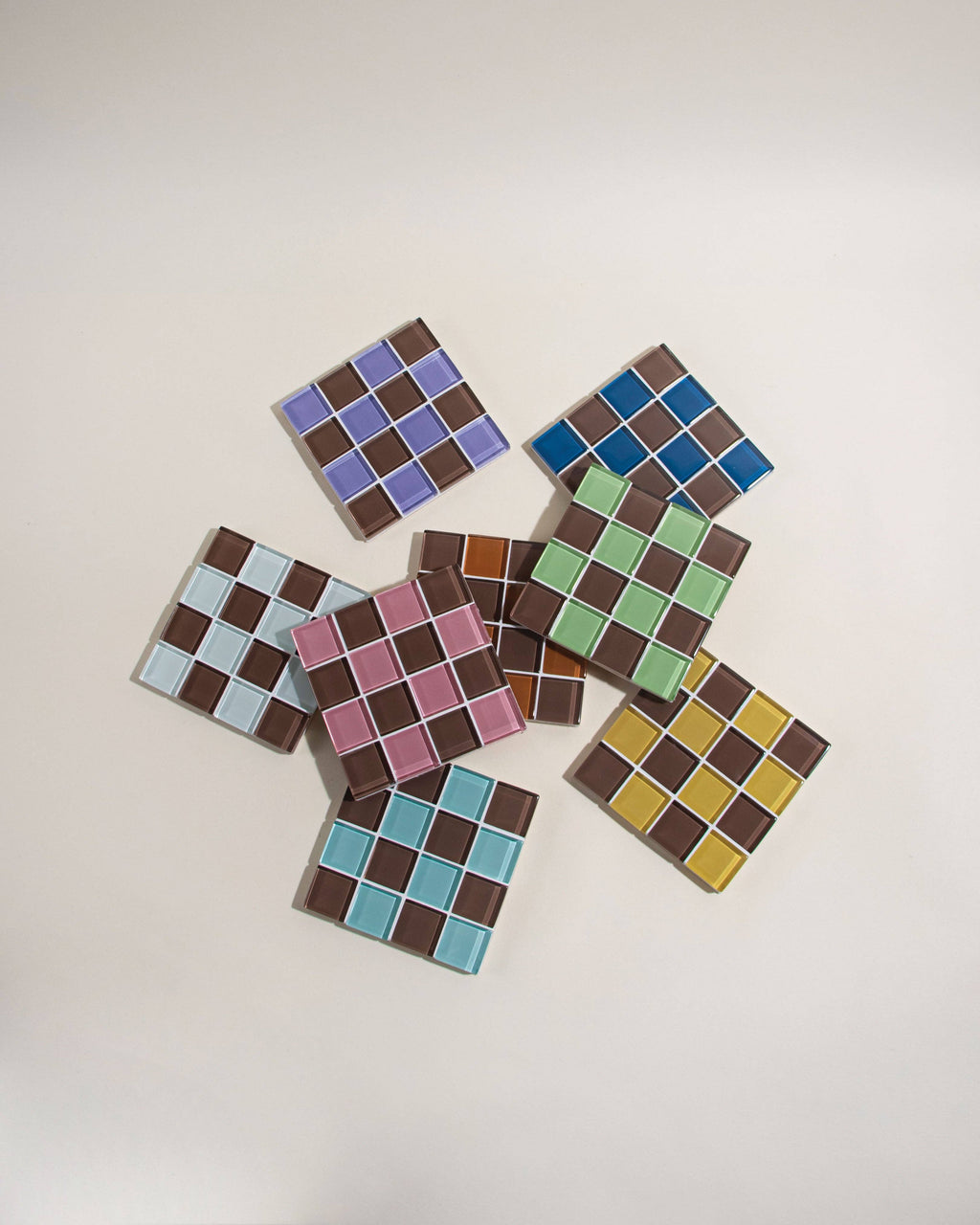 GLASS TILE COASTER - Classic Milk Chocolate