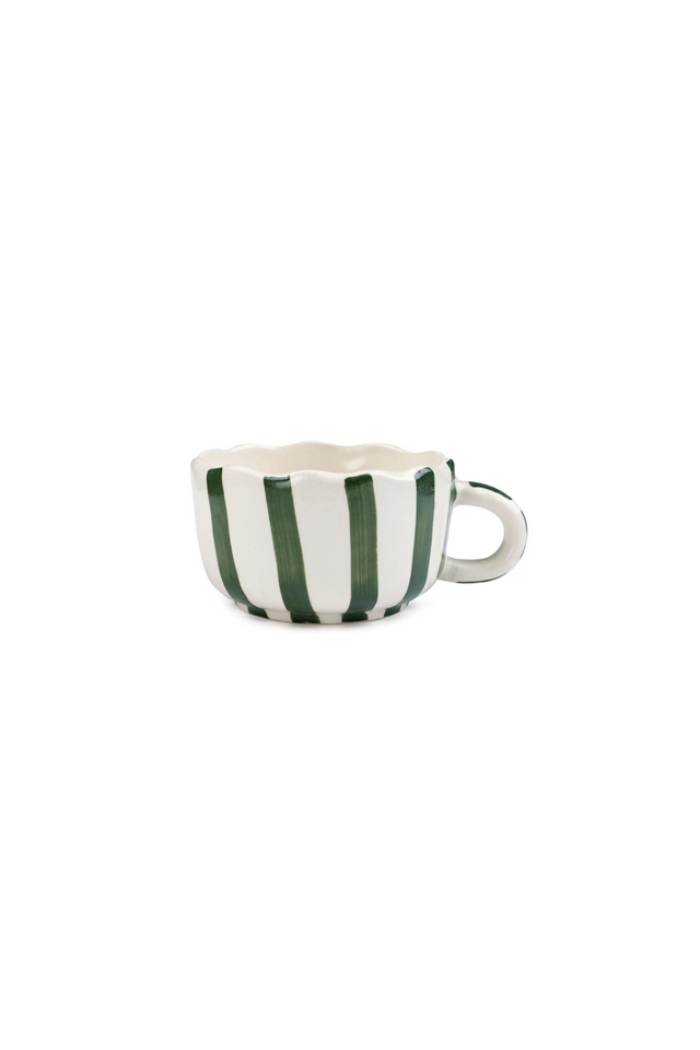 Ceramic Green Cappuccino Cup