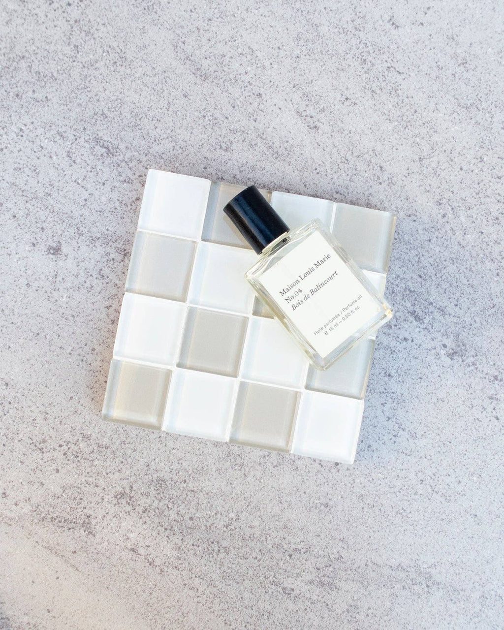 GLASS TILE COASTER - Linen