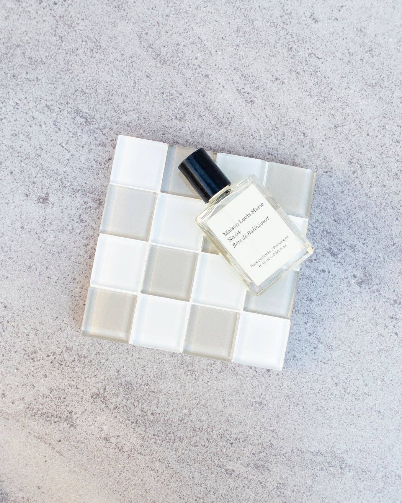 GLASS TILE COASTER - Linen