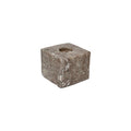 Grey Travertine Streaked Candle Holder
