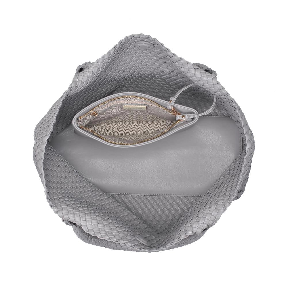 Solana Woven Vegan Leather Tote