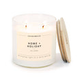 Home + Holiday - Clear Glass Tumbler Soy Candle