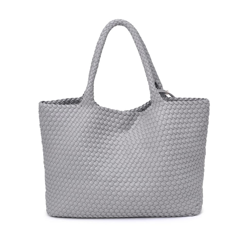 Solana Woven Vegan Leather Tote