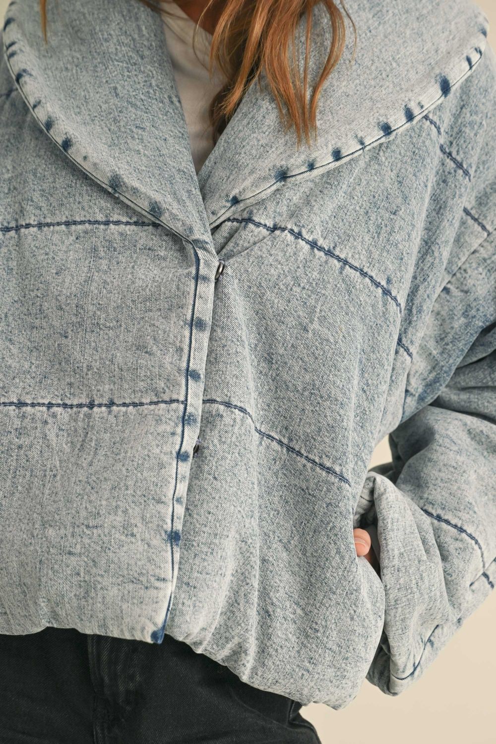 Rae Denim Bomber