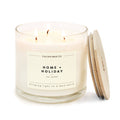 Home + Holiday - 3 Wick Clear Glass Tumbler Soy Candle