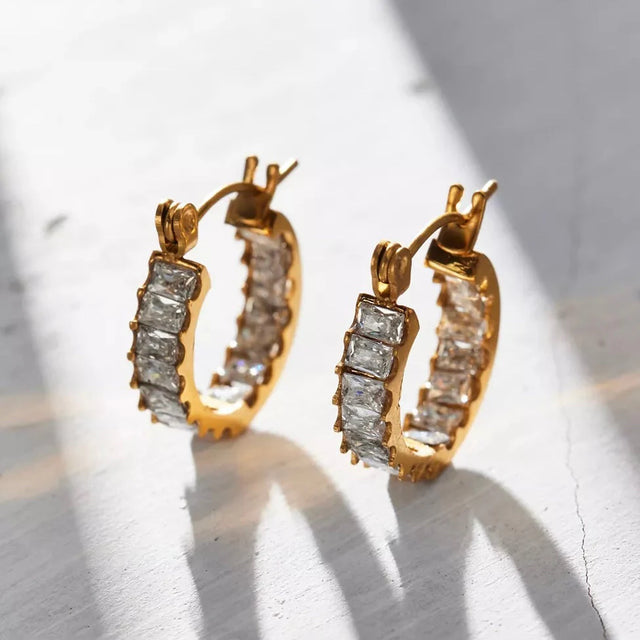 Lyndsay Huggie Hoop Earring