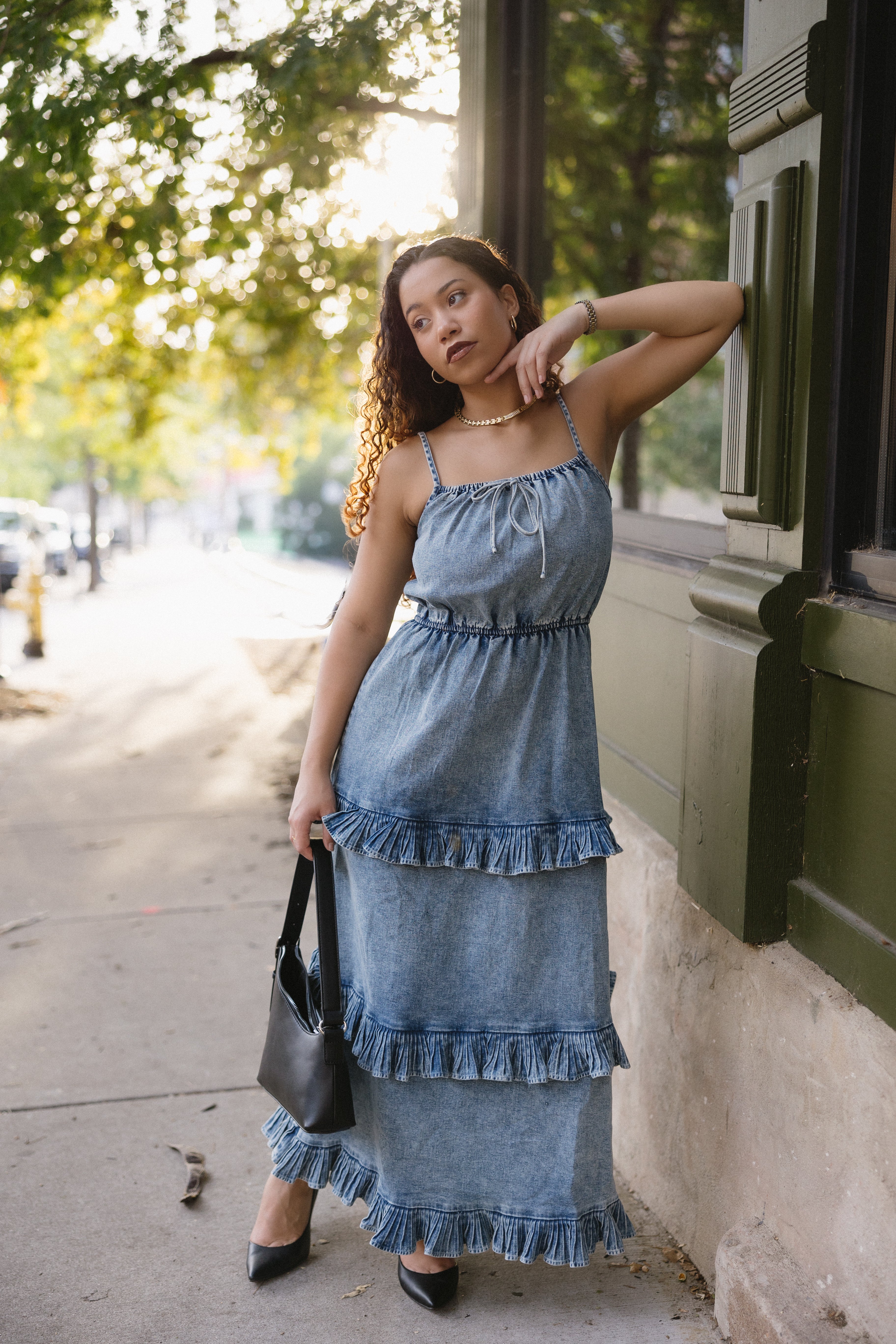 Oriana Denim Dress Small Oriana Denim Dress Small