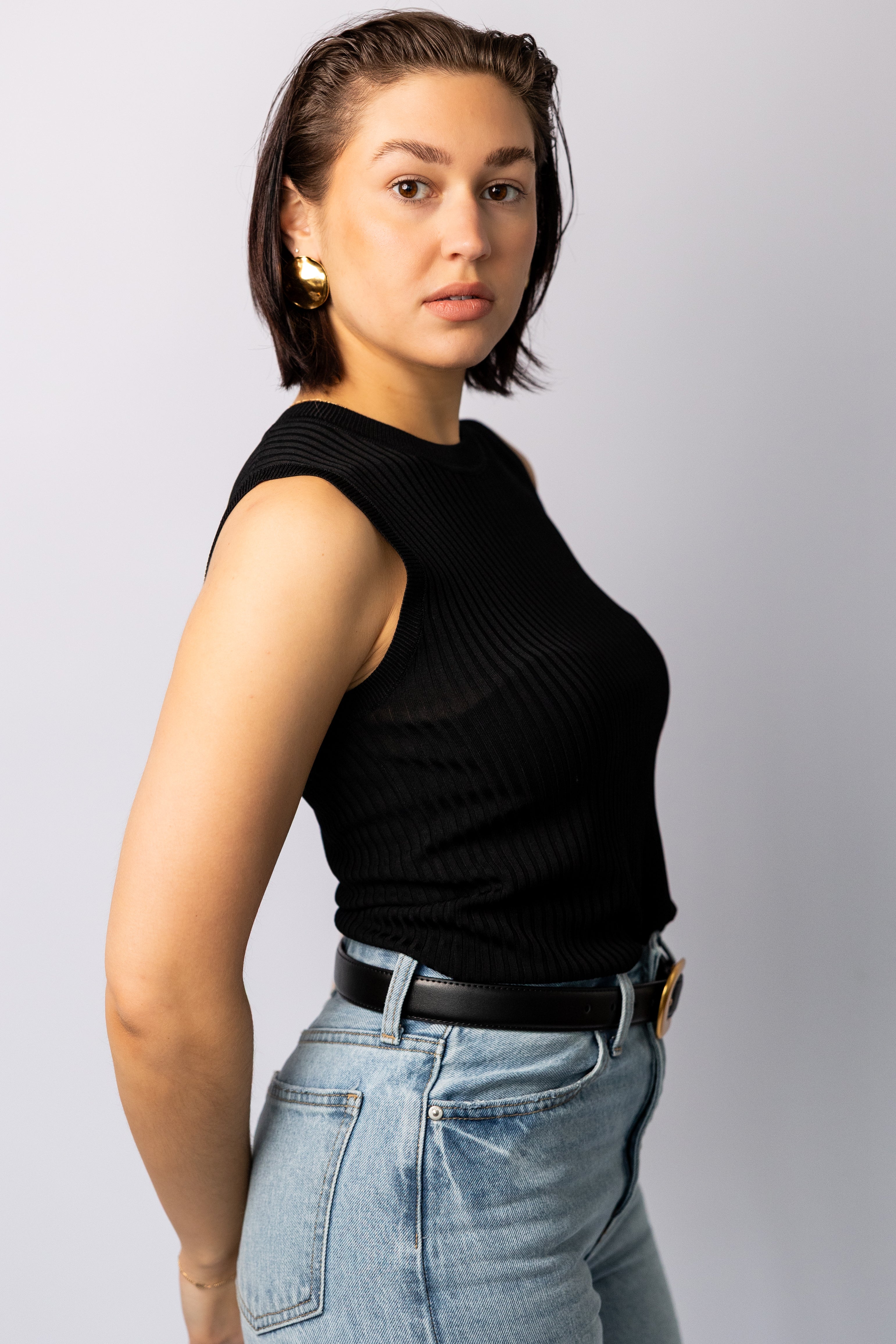 The Lila Ribbed Tank