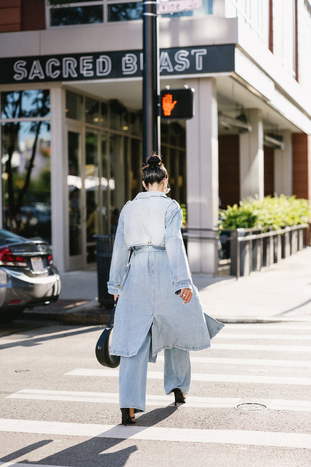 Lucille Denim Trench Coat