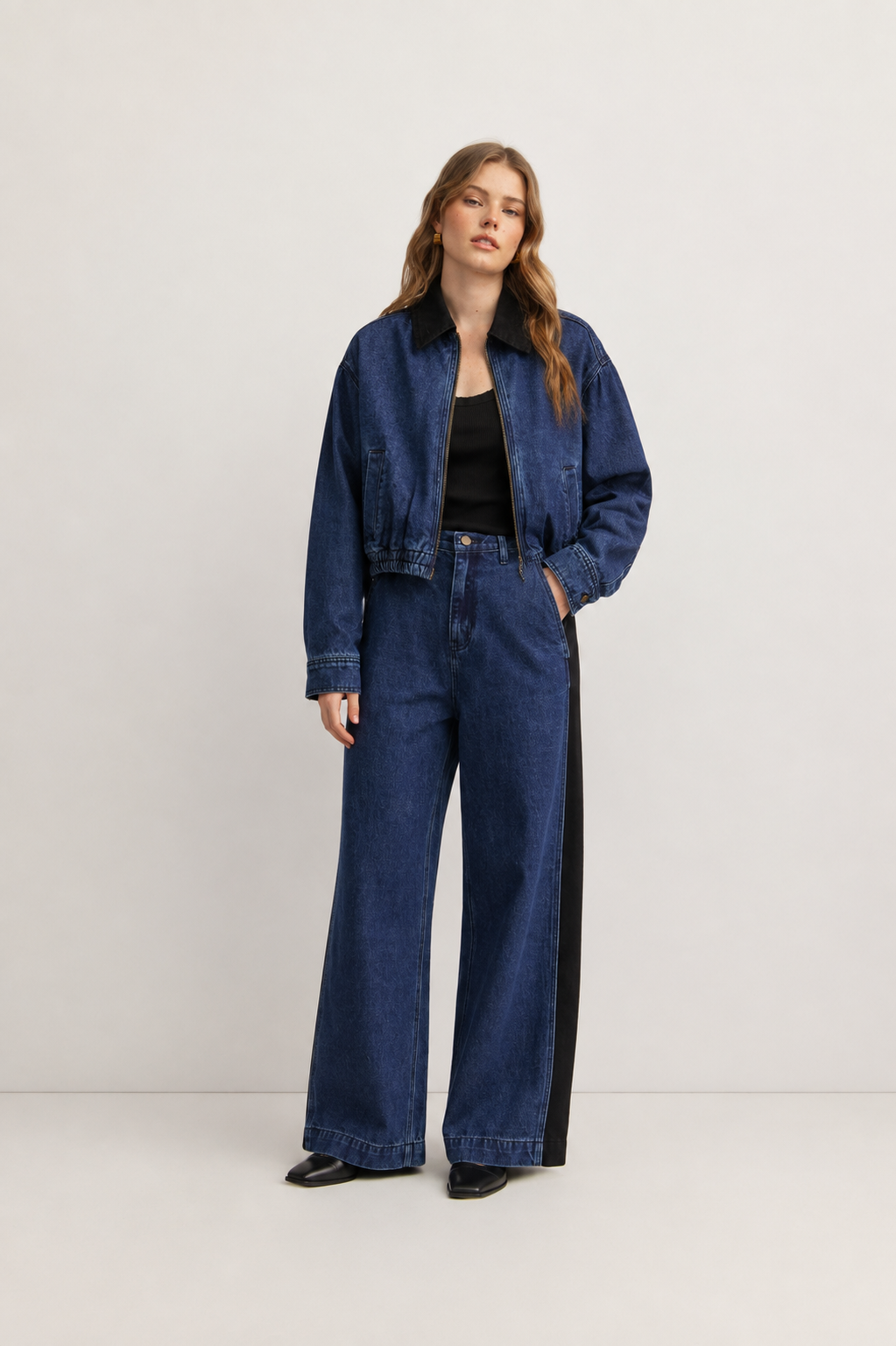 Emi Denim Bomber