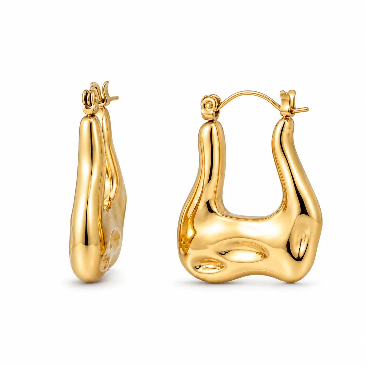 Carina Sculptural Mini Hoop Earring