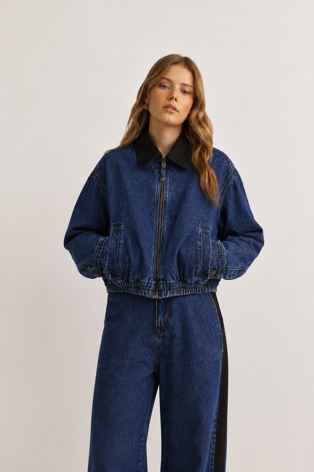 Emi Denim Bomber