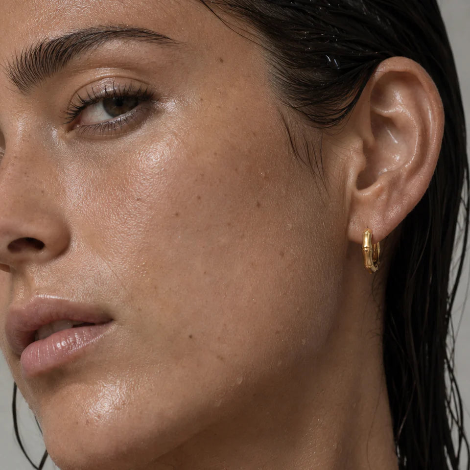 Bex Bamboo Mini Hoop Earring