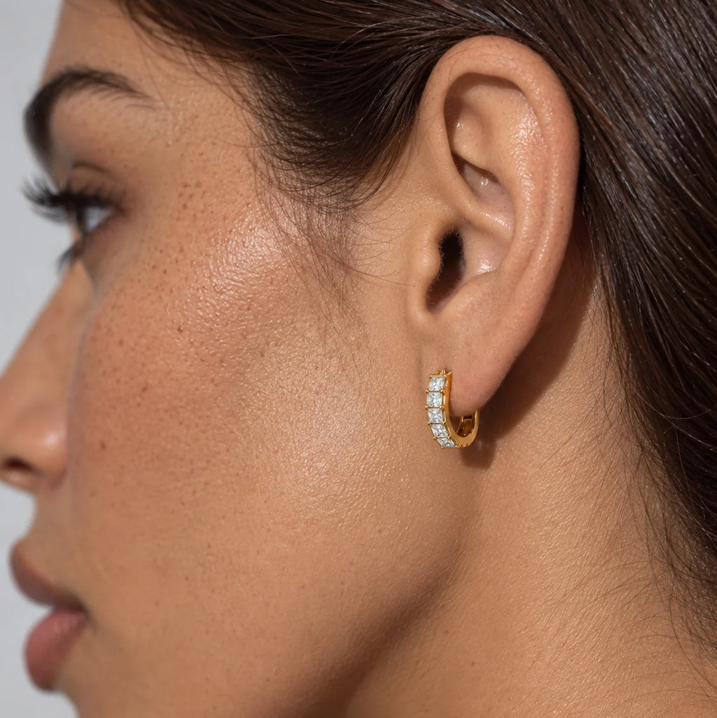 Lyndsay Huggie Hoop Earring