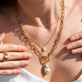 Langston Baroque Pearl Pendant Necklace