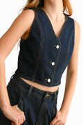 Delaney Denim Vest