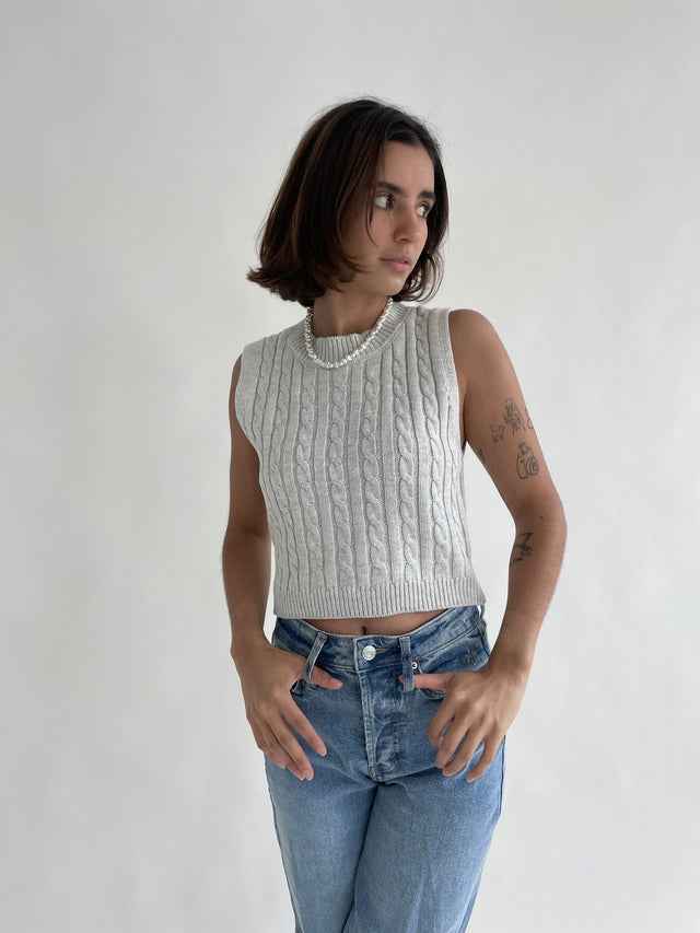 Cable Knit Sweater Top