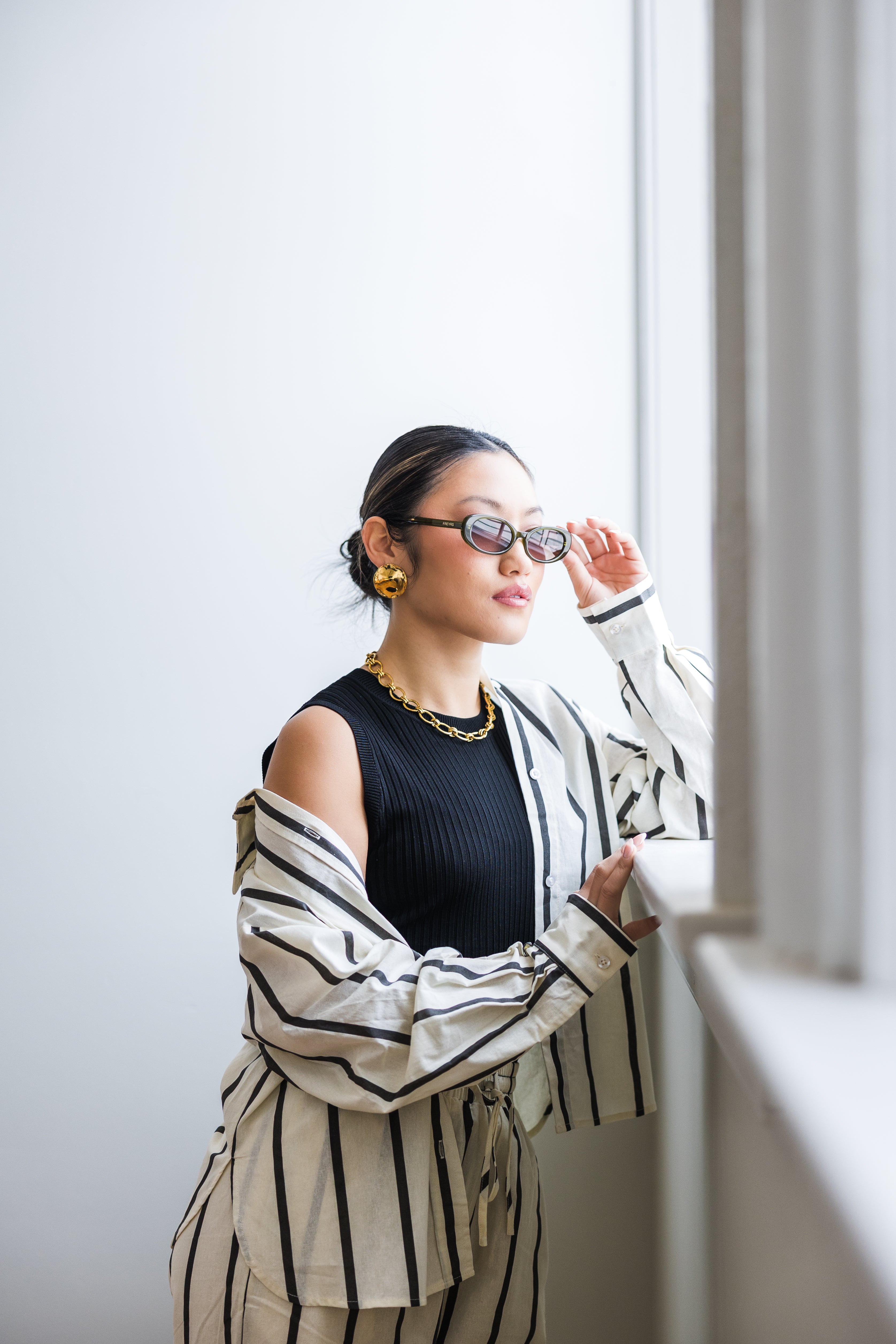 Striped Button Down Linen Shirts